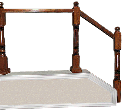 An empty set of stairs.