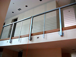 Photograph of straight metal ballustrade